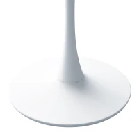 Mesa Moderna de Centro Octogonal con Tablero de MDF en Efecto Mármol y Base Metálica, 80x74x73 cm, Blanco(m-8)