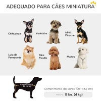 PawHut Carrinho para Cães Dobrável Carrinho para Cães Miniatura com Barra de Empurre Ajustável Desenho Aberto 53x45x28 cm Azul Escuro(m-8)
