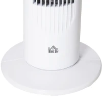 HOMCOM 30'' Freestanding Tower Fan, 3 Speed 3 Mode, 10h Timer, 70 Degree Oscillation, LED Light, 5M Remote Controller, White(m-10)