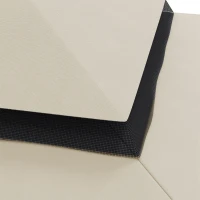 Outsunny Tettuccio di Ricambio per Gazebo da Giardino 3x4m con Tetto a 2 Livelli in Poliestere Beige(m-9)