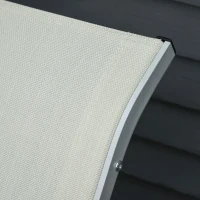 Outsunny 2er Set Sonnenliege Gartenliegen Stoffliege Relaxliege ergonomisch Aluminium Texteline Beige 165 x 61 x 63 cm(m-10)