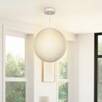 Lampa Księżycowa HOMCOM, Druk 3D, Sterowanie przez Aplikację, Kompatybilność z Muzyką, Różne Tryby Światła, Biały(m-9)