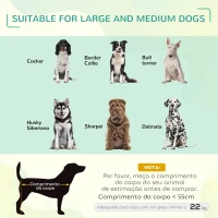 PawHut Cama Elevada para Animais de Estimação Cama para Cães e Gatos Desmontável Tecido Textilene Exterior Jardim Terraço 110x75x20 cm Preto(m-4)