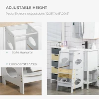 HOMCOM Turn de invatare Copii – Reglabil pe 3 Nivele(m-4)