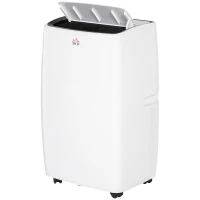 HOMCOM 14,000 BTU Mobile Air Conditioner, with LED Screen - White(m-11)