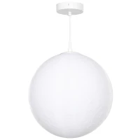 Lampa Księżycowa HOMCOM, Druk 3D, Sterowanie przez Aplikację, Kompatybilność z Muzyką, Różne Tryby Światła, Biały(m-1)