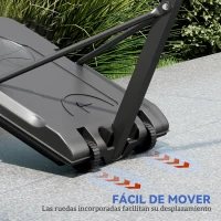 SPORTNOW Canasta de Baloncesto Ajustable de 146-236 cm con Ruedas y Base Rellenable con Agua o Arena Tablero Irrompible Negro(m-6)