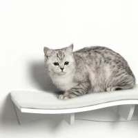 PwaHut Kletterwand Katzen Katzen Kletterwand Katzenbett Wand Katzenregal, Wand Katzenmöbel bis zu 4,5 kg, Weiß(m-8)