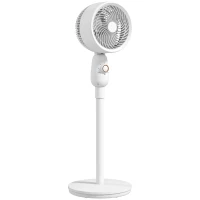 HOMCOM Pedestal Fan, Powerful Air Circulator, 12 Inch Floor Standing Fan with 3 Speed Settings, Oscillating Function for Bedroom, Home and Office, White(m-1)