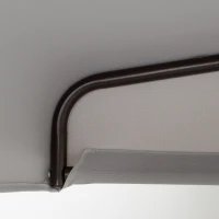 Outsunny 2-osobowa huśtawka ogrodowa z daszkiem przeciwsłonecznym aluminium(m-9)