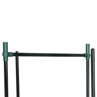 Outsunny Rankhilfe, 3er-Set, Pflanzgitter, modulares Design, für Außen und Innen, Stahl, grün, 38 x 38 x 182 cm(m-10)