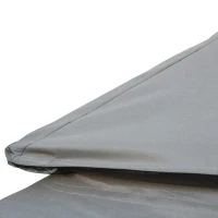 Outsunny Hollywoodschaukel Gartenschaukel Schaukel mit Seitenwänden 3-Sitzer Grau 256 x 172 x 248 cm(m-8)