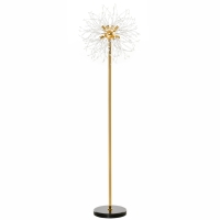 HOMCOM 160cm Dandelion-Crystallite Floor Lamp, with Foot Switch