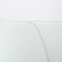 E-STYLO Tavolo allungabile con top in vetro temperato extra white, gambe e struttura in metallo verniciato bianco, 90cm X 140/175/210cm H.76cm(m-5)