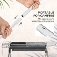 Outsunny Charcoal BBQ Grill - Black(m-7)