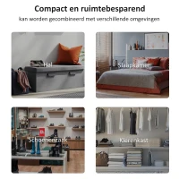 HOMCOM zitbank voor slaapkamer bedbank gestoffeerde bank MDF-schuimstof Grijs-wit(m-6)