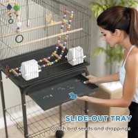 PawHut Colivie pentru Pasari cu Piedestal 120 cm(m-5)