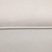 HOMCOM zitbank voor slaapkamer bedbank gestoffeerde bank MDF-schuimstof Grijs-wit(m-10)