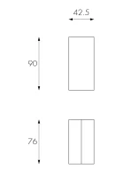 E-STYLO Consolle allungabile con top bianco in MDF laccato antigraffio e gambe bianche in MDF laccato antigraffio, 90cm X 42,5/302,5cm H.76cm(m-3)