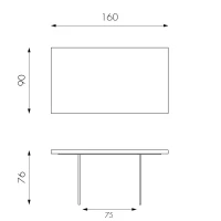 E-STYLO Tavolo allungabile con top in rovere naturale impiallacciato e bordo massellato, gambe in vetro temperato extra trasparente, 90cm X 160/240cm H.76cm(m-4)