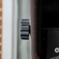 Outsunny Hollywood-schommel, voor 3 personen, verstelbaar zonnedak, tot 270 kg, bruin, 198 x 118 x 168 cm(m-9)