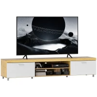 HOMCOM Modern TV unit Cabinet Entertainment Centre for TVs up to 90" w/ Cabinet Shelf for Living room Bedroom(m-10)