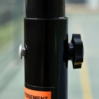 HOMCOM Basketballkorb, Basketballständer, höhenverstellbar, mit Wasser befüllbar, Schwarz(m-8)