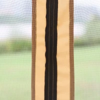 Outsunny Hollywoodschommel met zijwanden tuinschommel schommel 3-zitter beige(m-12)