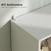 HOMCOM Estantería Bicolor con 4 Estantes Abiertos y 2 Cajones de Melamina con Patas de Pino 60x30x179cm Blanco y Madera Natural(m-5)