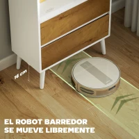 HOMCOM Estantería Bicolor con 4 Estantes Abiertos y 2 Cajones de Melamina con Patas de Pino 60x30x179cm Blanco y Madera Natural(m-7)