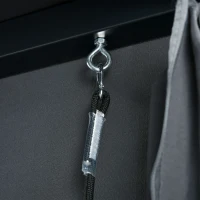 Outsunny Hollywood-schommel met Peogola, tuinschommel met kussen, donkergrijs(m-9)