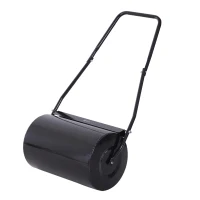 DURHAND Rolo de Jardim 38L de Aço preenchido com água ou Areia Φ32x50cm Cabo destacável(m-11)