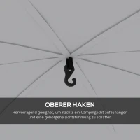 Outsunny Event Shelter 3,5 x 3,5m Pawilon z Hakiem Wodoodporny Zimowy Ogród Pawilon Jasnoniebieski(m-5)