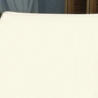 Outsunny Conjunto de 2 Almofadas para Espreguiçadeira Dobráveis 193x58x6 cm com Correias de Sujeição Creme(m-9)