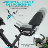 SPORTNOW Bicicleta Estática Plegable Silenciosa con Resistencia Magnética Monitor LCD y Bandas para Brazos 43x97x109 cm Verde(m-6)
