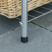 Outsunny Portable BBQ Charcoal Grill with 2 Wheels and Cooking Utensils, Smoker Grill with Lid for Outdoor Barbecues, Camping, Picnic, Courtyard(m-9)