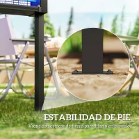 Outsunny Lámpara Antimosquitos Eléctrica con Luces LED 25W para Exterior Efecto 200 m² con Soporte 51,5x35x93,5 cm Negro(m-7)