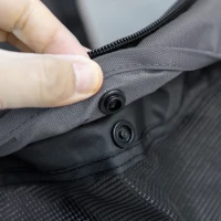 PawHut Passeggino per Cani Pieghevole con Tettuccio Regolabile, Borsa e 2 Guinzagli, 82x47x97 cm, Grigio e Nero(m-8)