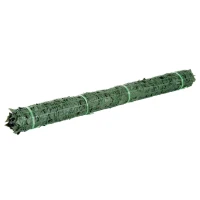 Outsunny Vedação Artificial em Rolo 2,4x1 m Vedação de Privacidade para Balcão Jardim Exterior Planta Decorativa de Parede PE Verde(m-9)