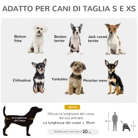PawHut Passeggino per Cani Pieghevole con Tettuccio Regolabile, Borsa e 2 Guinzagli, 82x47x97 cm, Grigio e Nero(m-4)
