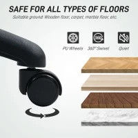 HOMCOM Drafting Chair with Adjustable Armrests, Ergonomic Mesh Office Chair with Lumbar Support, Adjustable Height and Footrest for Standing Desk, Black(m-9)