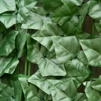 Outsunny® OSŁONA SZTUCZNY ŻYWOPŁOT DEKORACJA ŚCIENNA  ciemnozielona(m-9)