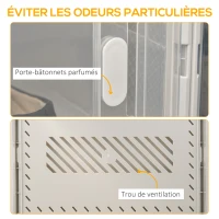 HOMCOM Meuble de rangement modulable, 8 cubes, meuble à chaussures empilables, vêtements, livres, jouets, blanc et transparent(m-5)