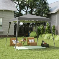 Outsunny 2.5 x 2.5M Pop up Garden Tent - Grey(m-2)
