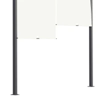 Outsunny 3 x 4m Outdoor Garden Pergola - Cream White(m-9)