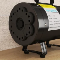 PawHut 2200W Dog Hair Dryer with Adjustable Temperature & Velocity, 3 Different Nozzles, Black(m-9)