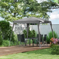 Outsunny 2.5 x 2.5M Pop up Garden Tent - Grey(m-9)