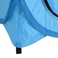 Outsunny Tienda de Ducha Pop Up con Protección UV Techo Impermeable y Asa para Camping Playa 100x100x185 cm Azul(m-9)