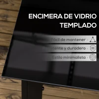 Outsunny Mesa de Exterior Rectangular con Marco de Aluminio y Encimera de Cristal Carga 50 kg para Jardín 150x90x74 cm Negro(m-4)