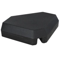 Outsunny Base para Sombrilla de Ø48 mm con 4 Pesos Rellenables de Agua o Arena de 60L Soporte de Sombrilla en Forma de Cruz con Tubo de Acero 80x80x56 cm Negro(m-9)